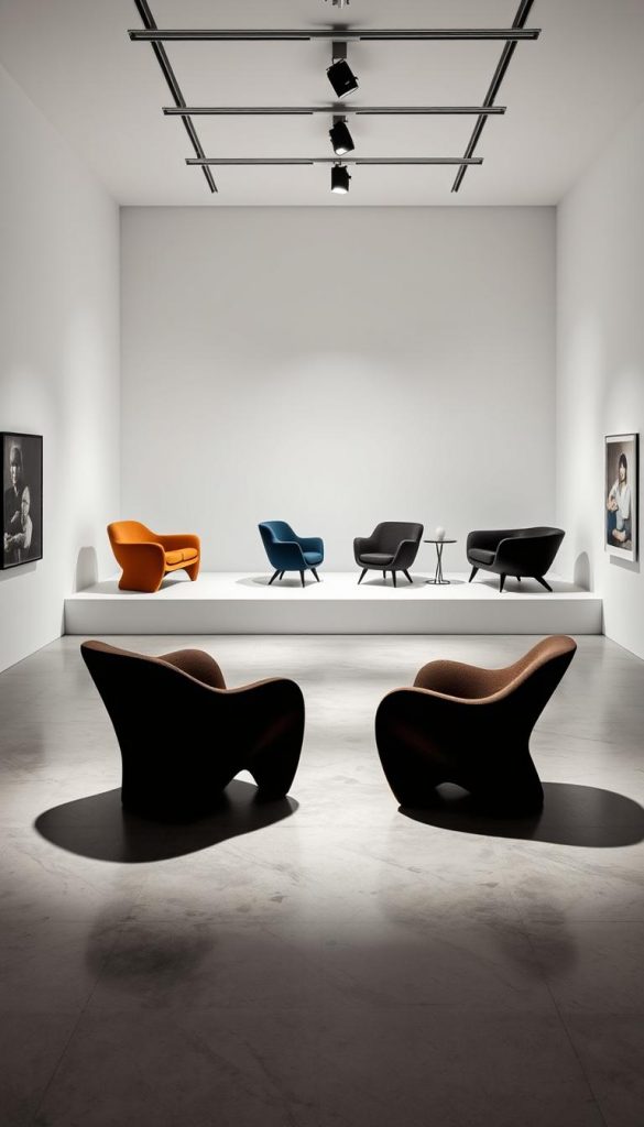 Sculptural Chairs and Accent Seating