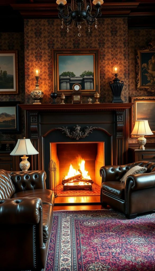 vintage living room decor